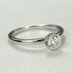 Verlobungsring in Weißgold mit Brillant