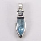 Anhänger Silber mit Aquamarin