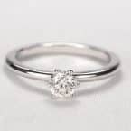 Verlobungsring 585er Weißgold mit 0,4ct Brillant