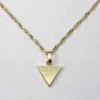 Anhänger in 750er Gelbgold mit Puzzlegravur