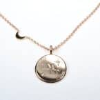 Kette mit Anhänger in 585er Rotgold